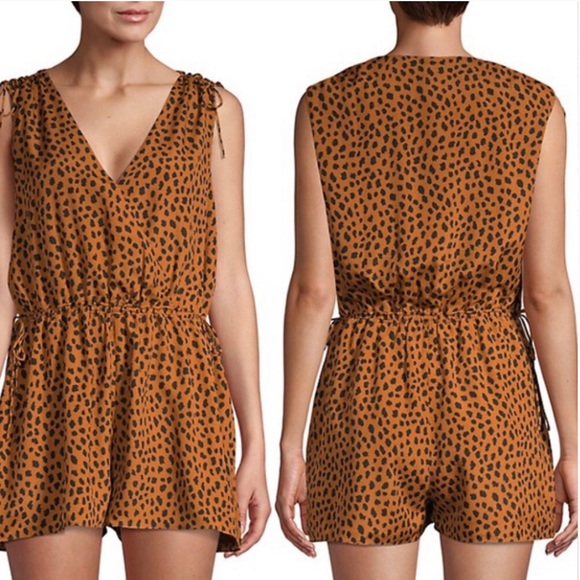 Joie Dresses & Skirts - Joie Cheetah Romper in Copper S